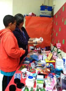 Shoppers at the Holiday Store.